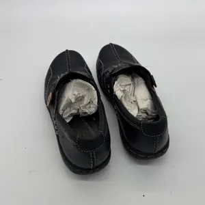 Clarks Womens Black Leather Button Slip On Loafers Shoes Size 5M thumbnail 5