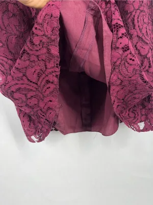 Jasmine Bridesmaids JB Burgundy Lace‎ Off Shoulder Dress NWT Size 6 thumbnail 12