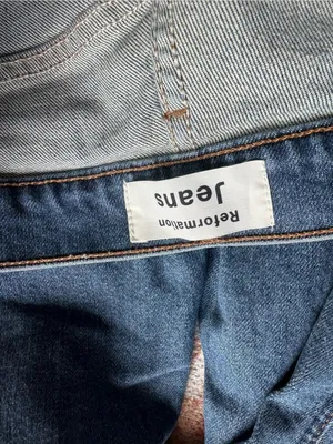 Reformation jeans high and skinny jeans in rhine wash size 26 made in USA thumbnail 3