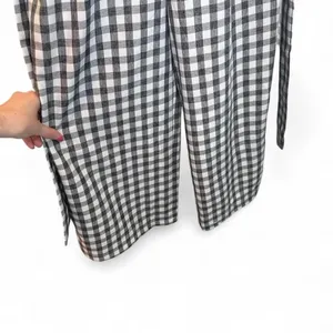 Gingham‎ Plaid Sleeveless Belted Jumpsuit Size Small Casual Boho Lightweight thumbnail 6