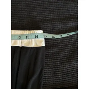 J.‎ Crew Black Dress Strapless Size Medium White Trim Tie Waist Flowy Soft thumbnail 5