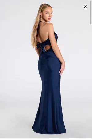Windsor Navy Blue Dress thumbnail 2