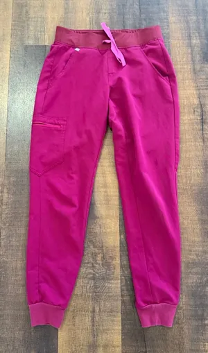 Figs Zamora Jogger Dark Magenta Scrub Pants Size XS thumbnail 1