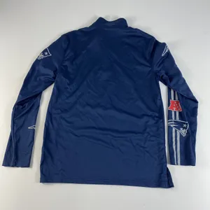 New England Patriots 1/4 Zip Shirt Mens Medium Blue Dri-Fit NFL Team Apparel thumbnail 12