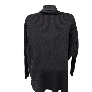 CAbi Cosmic Oversized Rib Knit Cardigan Sweater Sz S Gray Full Zip Casual Cozy thumbnail 4