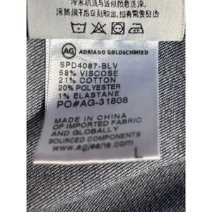 AG Adriano Goldschmied Denim Jacket Blue Fitted Stretch Size Large‎ Elevated thumbnail 7