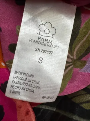 Farm Rio Jungle Print Maxi Dress Womens Pink Leopard Monkey Long Sleeve Sz S thumbnail 15