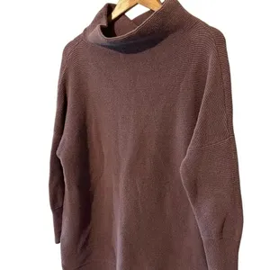 Free People Ottoman Slouchy Tunic Size Small oversized sweater ribbed knit mock thumbnail 5