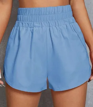 SheIn Wrap Detail Sports Shorts thumbnail 1
