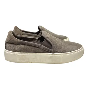 UGG Jass Suede Slip On Platform Sneakers Taupe Gray Casual Shoes Womens 6 thumbnail 9