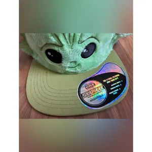 Star Wars The Mandalorian Grogu Plush Snapback Hat Cap Concept One Unisex thumbnail 2