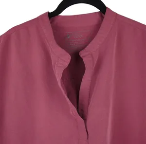 Figs Womens Rafaela Oversized Scrub Top Technical Collection Wine Red Size XL thumbnail 4