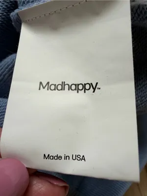 Madhappy Pastel Arch Logo Frost Blue Hoodie Size Medium Unisex Oversized thumbnail 12
