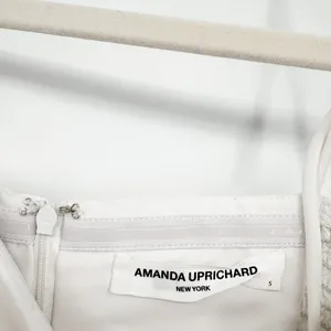 Amanda Uprichard Womens Champagne Satin Trim Bridal Elegant Jumpsuit Size‎ S thumbnail 7