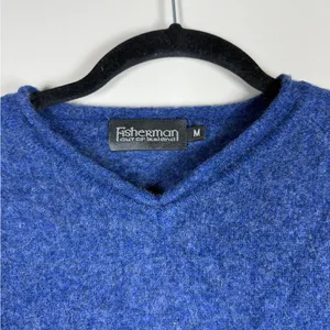 Fisherman Out Of Ireland Roll Neck LambsWool Sweater Womans M thumbnail 7