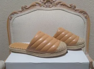 Espadrille Quilted Mules Slip On Shoes thumbnail 4