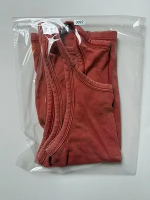 Aerie Casual Basic Women's Ribbed Racerback Tank Top in Burnt Orange Red Large thumbnail 6