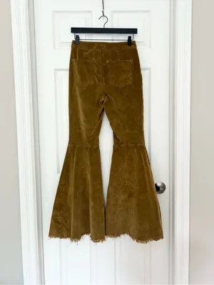 Free People We The Free Just Float On Cord Flare Pants, Velvet Corduroy thumbnail 6