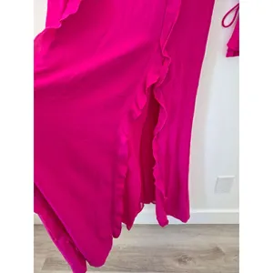 NEW Runaway The Label Oxana Dress Long Sleeve Hot Pink Ruffle Coquette Small thumbnail 6