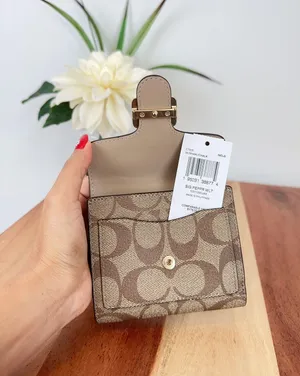 Coach Pepper Wallet In Signature Canvas thumbnail 7
