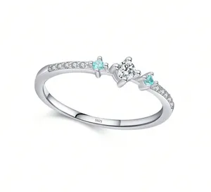 Sterling Silver and blue topaz rings.  thumbnail 8