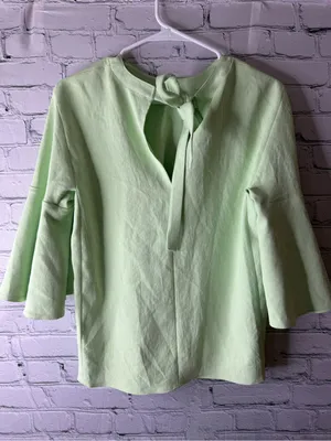 Tibi mint Green Bell Sleeve Women's Top size xs thumbnail 8
