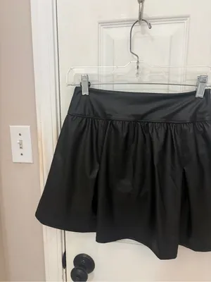 NWT!! Offline by Aerie Real Luxe Faux Leather Mini Skirt with Built-In Shorts thumbnail 10