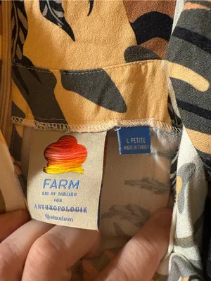 Farm Rio Palm Leaf Print Mini Dress thumbnail 4