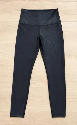 Lululemon Women's Align High-Rise 25" Yoga Leggings Black Shimmer Sz 6 thumbnail 1