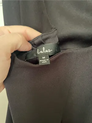 Lulu's Black Spaghetti-Strap Midi Dress with Side Slit thumbnail 4