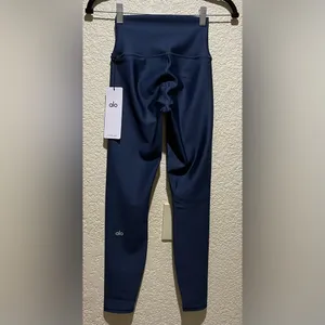 Lululemon Alo Yoga NWT 7/8 High Waist Airlift leggings Navy Size XXS thumbnail 5