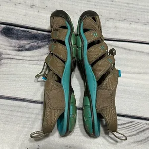 KEEN 'Clearwater CNX' Brown/Turquoise‎ Waterproof Hiking Water Sandals Sz 6 thumbnail 6