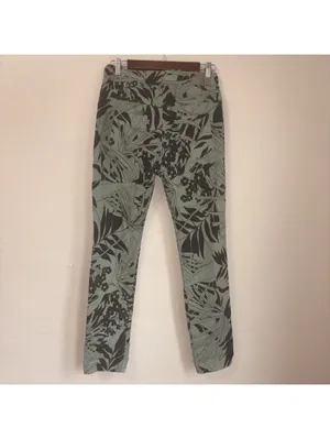 Bella Amore Italian Made Women’s S/M Tropical Leaf Print Drawstring Pants Casual thumbnail 4