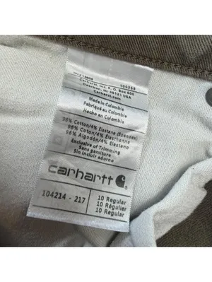 Carhartt Women’s 10 Olive Green Slim Fit Stretch Utility Work Pants Casual thumbnail 6