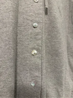 Grey Button-Up Hoodie Jacket thumbnail 3