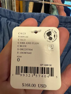 NWT Free People We The Free Brentwood Slouchy Cargo Pants- ebb and flow blue - 0 thumbnail 10