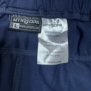 MTN OPS Womens Navy Blue Active Jogger Pants Elastic Waist Hiking Gym Size Large thumbnail 8