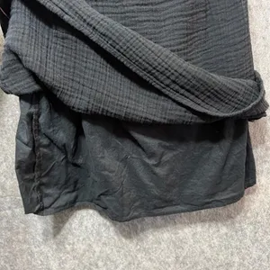 Aerie Black Dress Off Shoulder Ruffle Lined Casual XXS‎ Gauze Mini Dress thumbnail 3