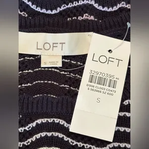 Loft puff 3/4 sleeve sweater women’s size small NWT thumbnail 7