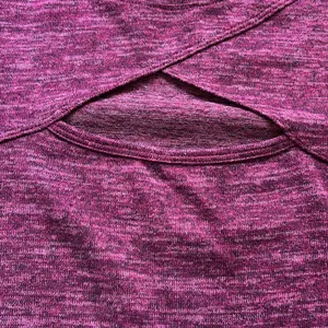 Maurices Raspberry Keyhole Light Sweater with Rouched Sleeves thumbnail 2