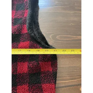 Woolrich Women'S Red Black Buffalo Plaid Collared Full Zip Pockets Vest Sz Xl thumbnail 7