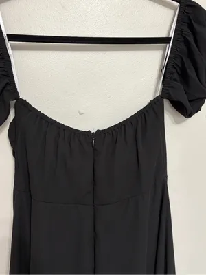 NEW Lulus Dramatic Inspiration Black Off-the-Shoulder Bustier Maxi Dress -Size S thumbnail 10