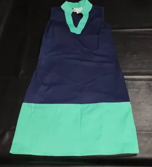 STS Sail To‎ Sable Womens Navy Green Sleeveless Shift Dress XS thumbnail 1