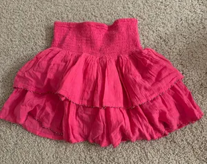 BROWNIE Pink Beaded Layered Flowy Skirt Size XS thumbnail 2