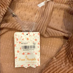 NEW Womens Free People Tan Corduroy Teddy Jacket L thumbnail 7