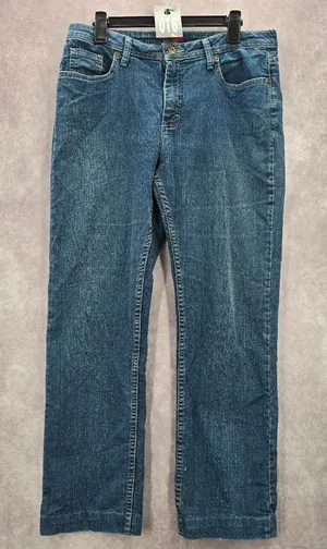 Wrangler Blue Straight Western Womens Classic Regular Denim Pants Jeans 12M‎ thumbnail 1