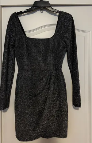 Black and sliver sparkly dress Altard state thumbnail 1