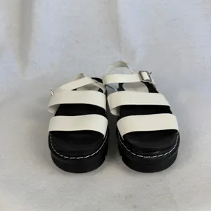 Madden‎ Girl Doral White Black Chunky Platform Strappy Sandals Women US 8.5 thumbnail 3