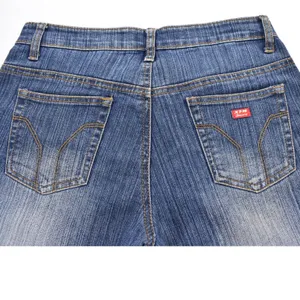 XFN Jeans Womens Blue Embroidered Peacock Lace Sequin Bootcut Denim Pants 27x31 thumbnail 4