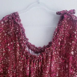 Free People Fuchsia Combo Babydoll Mini Abstract Dress thumbnail 4